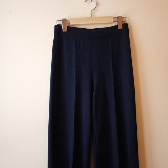 Sezane Matthew merino wool navy pants - Picture 4 of 7